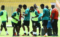 Ghana Black Stars training