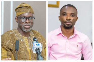 Gameli Hoedoafia (L) took over from Dennis Miracles Aboagye as Executive Secretary of IMCCoD