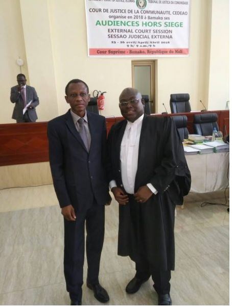Justices Paul Uuter Dery(L) is one of the applicants to have secured the ECOWAS ruling