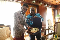 Shatta Wale with President Akufo-Addo