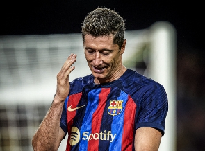 Barcelona defender, Robert Lewandowski