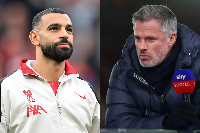 Liverpool legends, Mohammed Salah and Jamie Carragher