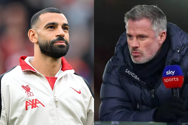 Liverpool legends, Mohammed Salah and Jamie Carragher