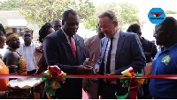 Dr. Matthew Opoku Prempeh, Education Minister with H.E. Christoph Retzlaff, German Amb. to Ghana