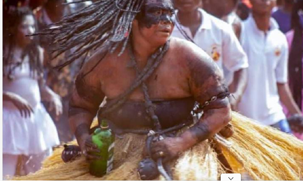 Nana Agartha Kyeraa, a Priestess and Caretaker of the Benkasa ‘Ntensere shrine’