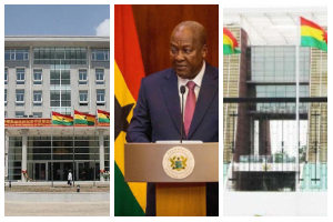 President Mahama expressed admiration for the architectural quality of the Ministry's building