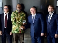 Energy Minister, Dr. Matthew Opoku Prempeh with officials from ROSATOM