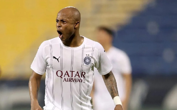 Ghana captain Andre Ayew nets sixth goal for Al-Sadd SC in Qatar