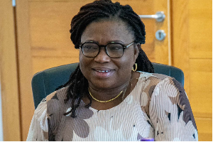 Lydia Lamisi Akanvariba, Minister of State in charge of Public Sector Reforms leads the delegation