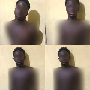The four suspects were involved in a violent robbery attack on an okada rider