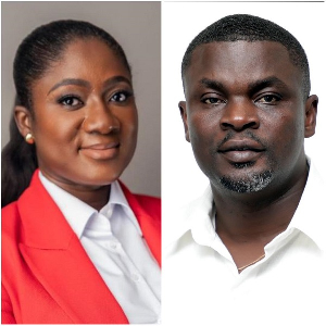 Akosua Manu, NPP Parliamentary Candidate for Adentan and Kwasi Obeng-Fosu AKA 'Homeboy Baba Tauffic