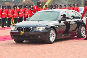 President Akufo-Addo still uses his BMW 2007 model as his presidential vehicle