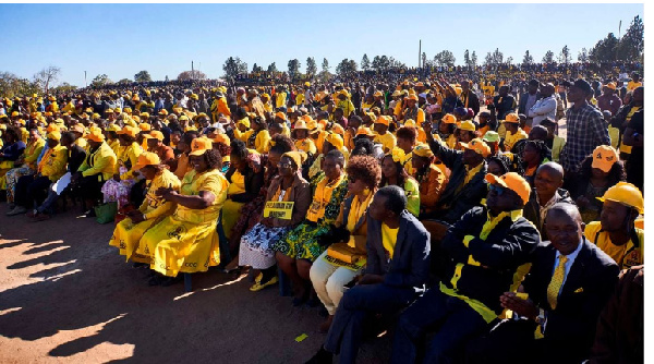 Thousands of supporters of main opposition party Citizens Coalition for Change