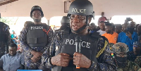IGP Christian Tetteh Yohuno is seen speaking