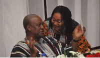 Former President John Dramani Mahama and Former First Lady, Lordina Mahama