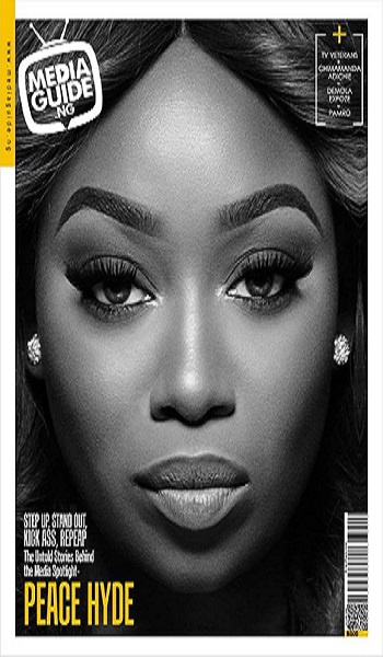 Peace Hyde on the cover of MediaGuide.NG