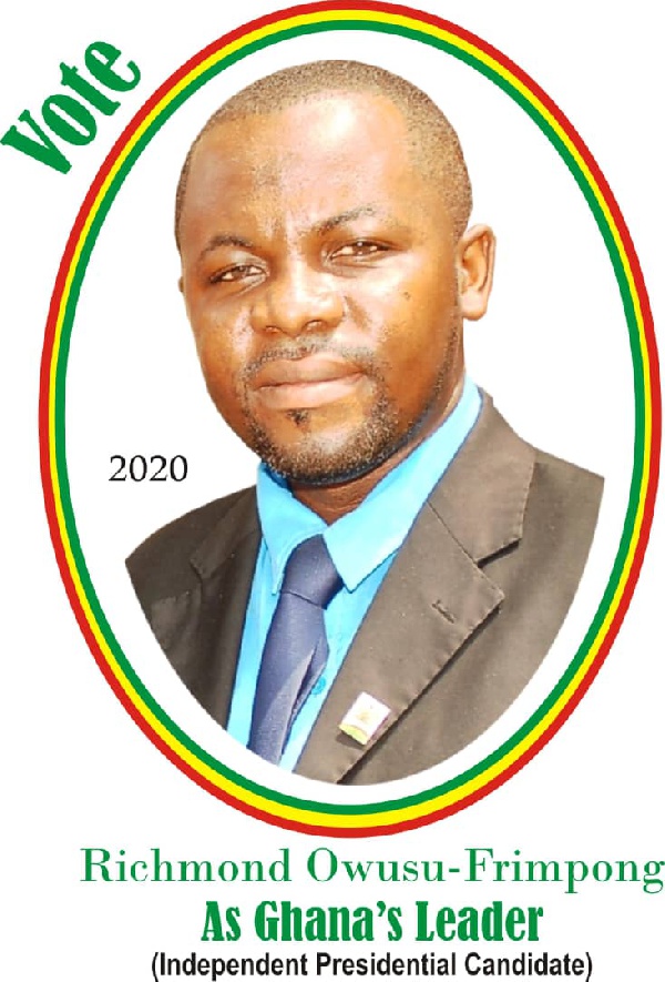 Rev. Richmond Owusu-Frimpong is contesting for 2020 elections as an Independent Candidate