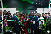 The minister in the midst of other stakeholders during the event