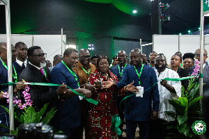The minister in the midst of other stakeholders during the event