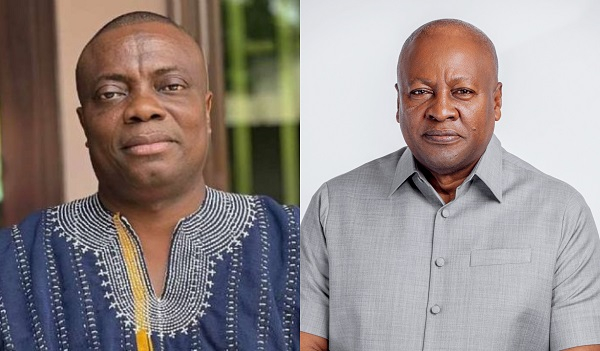 Pollster Mussa Dankwah (L) believes there are enemies working against President Mahama (R)