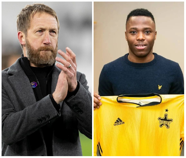 Graham Potter and Patrick Kpozo