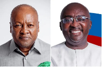 Former president, John Dramani Mahama and Vice President, Dr. Mahamudu Bawumia