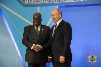 President Akufo-Addo and Vladimir Putin