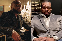 Davido(L) and 50 Cent(R) clash online