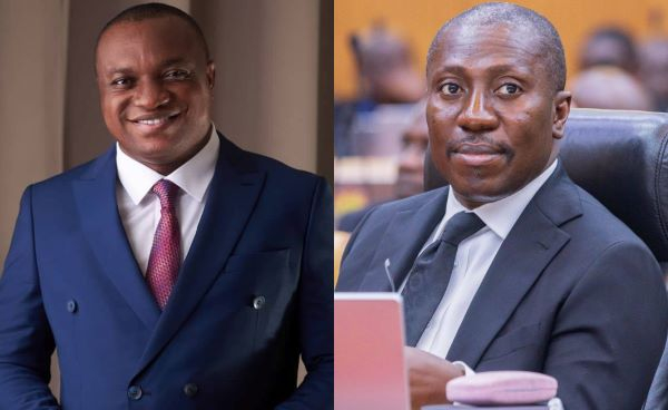 Ernest Brogya Genfi (L) and Alexander Afenyo-Markin(R)