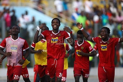Jubilant Asante Kotoko players