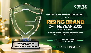 emPLE Life Insurance Ghana LTD has been named Rising Brand of the Year 2025