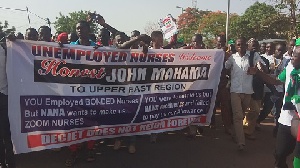 Jobless Nurses Mahama