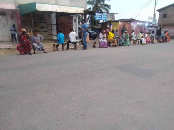 Some voters in the Lower Manya Krobo Constituency