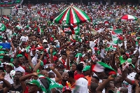 A crowd gathered at an NDC event