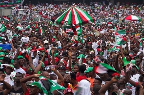 A crowd gathered at an NDC event