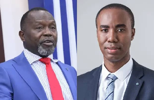Dr Dominic Ayine and Kwabena Adu-Boahene