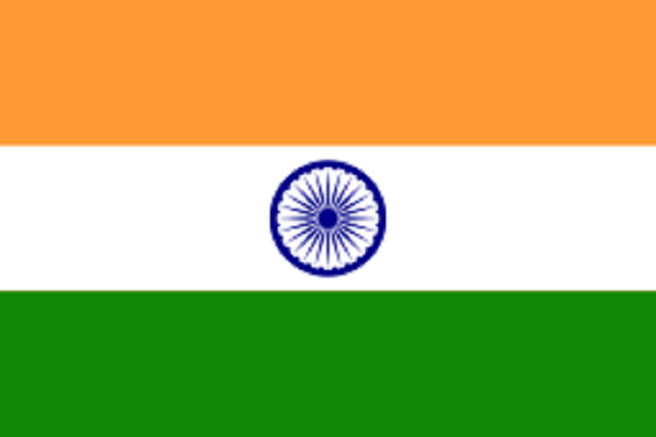 The flag of India