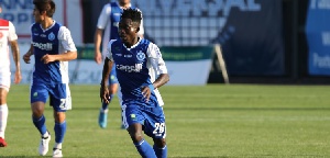Frederick Opoku in action during a game