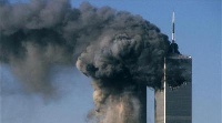 Picture of the attack on the twin towers 14 years ago
