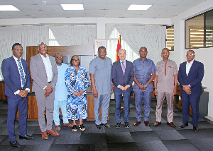 Kwame Agbodza, the Chinese Ambassador to Ghana, H.E. Tong Defa among other staff