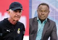 Black Stars coach Carlos Queiroz and ex-Ghanaian player Nii Odartey Lamptey