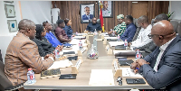 The minister in the midst of other stakeholders