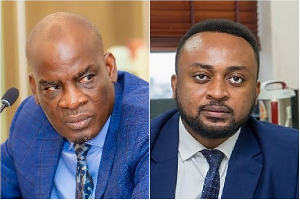 Haruna Iddrisu (L) slammed Vincent Assafuah (R) over his claims on the Free Sanitary Pad program