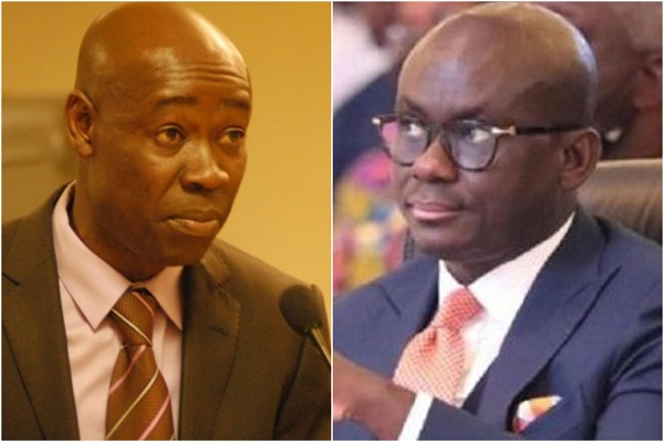 Godfred Dame (R) and Thaddeus Sory (L)