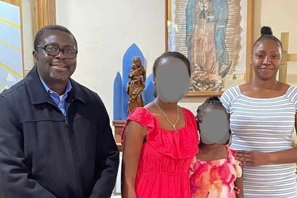 The late Dr Kofi Akamani and his family