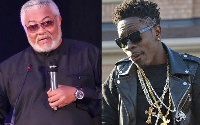 Former President, Jerry John Rawlings and Shatta Wale