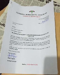 The alleged letter circulating on social media