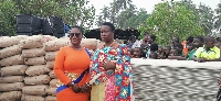 MP for Jomoro Constituency in the Western Region, Dorcas Afo-Toffey with a queenmother