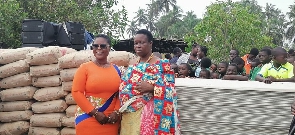 MP for Jomoro Constituency in the Western Region, Dorcas Afo-Toffey with a queenmother