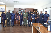 The leadership of the Customs Division of the GRA with their counterparts from the Tema Port